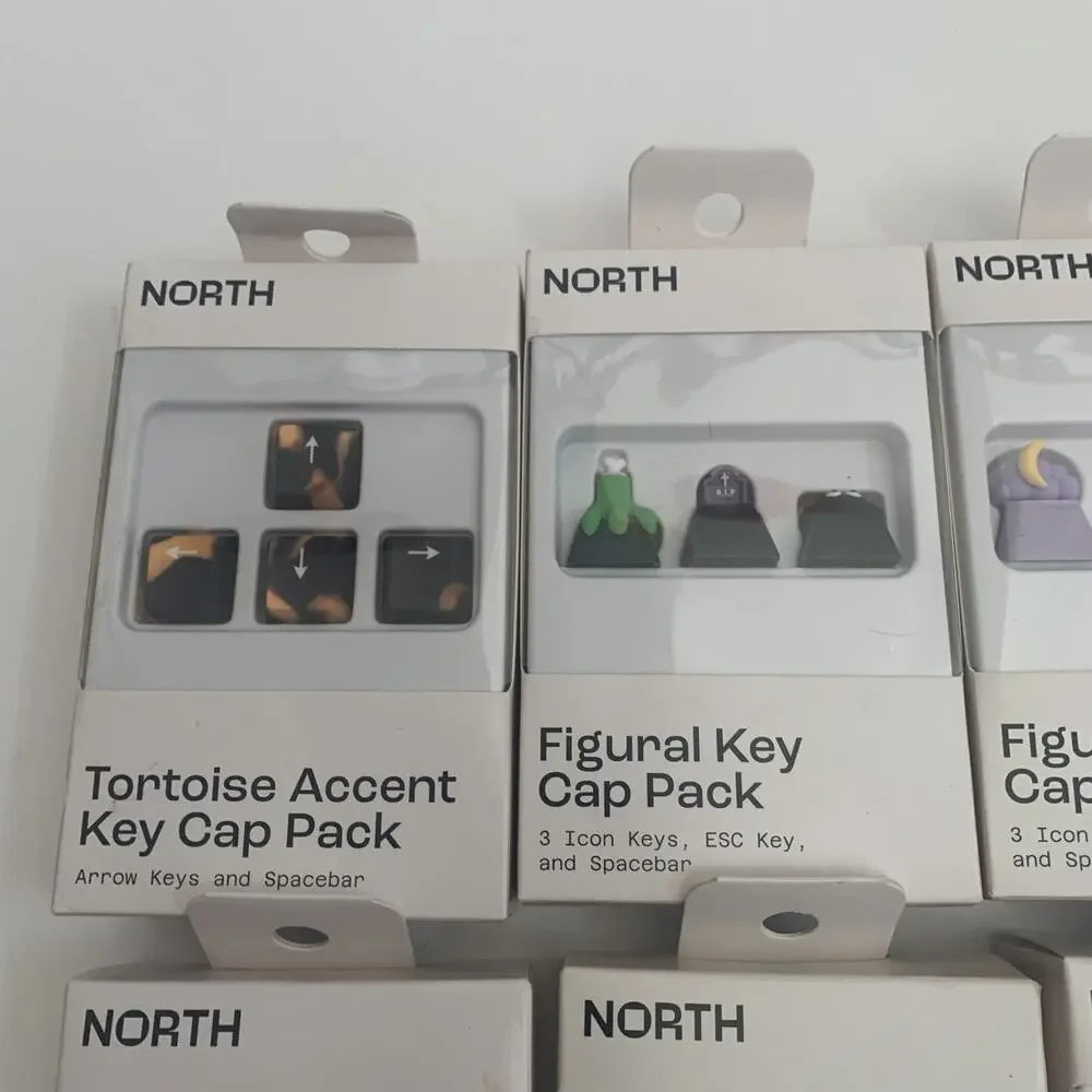 North Lot Of 6 Mechanical Keyboard Assoreted Caps Sets Figural key+ Arrow Accent